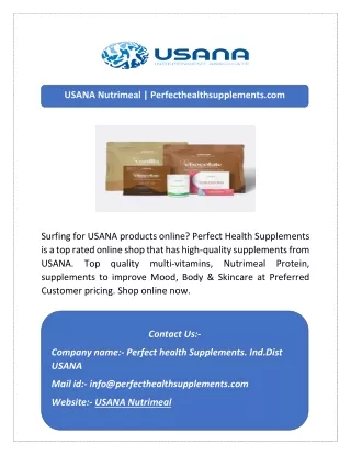 USANA Nutrimeal | Perfecthealthsupplements.com