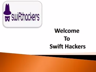 welcome to swift hackers