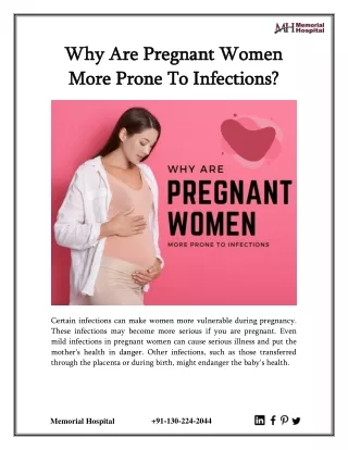 Why Are Pregnant Women More Prone To Infections?