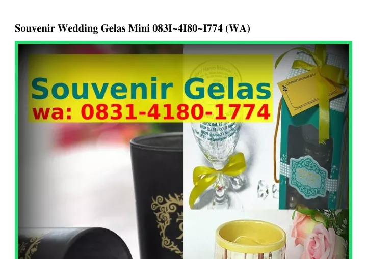 souvenir wedding gelas mini 083i 4i80 i774 wa