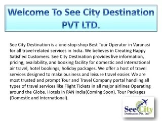 Travel Agency in Varanasi | Hire Car On Rental - See City Destination