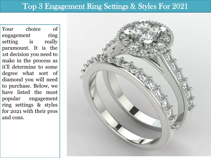 top 3 engagement ring settings styles for 2021