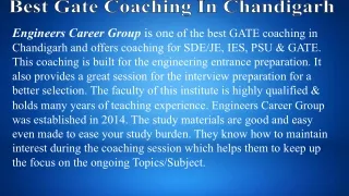 Gate Coaching In Chandigarh
