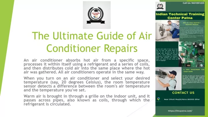 the ultimate guide of air conditioner repairs