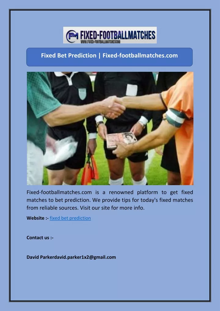 fixed bet prediction fixed footballmatches com