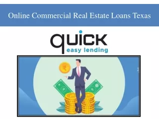 Online Commercial Real Estate Loans Texas