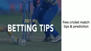 free cricket match tips prediction