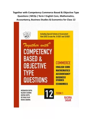 together with competency commerce based objective