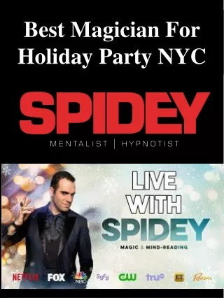 best magician for holiday party nyc
