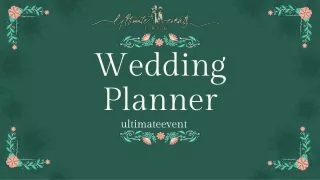 wedding planner