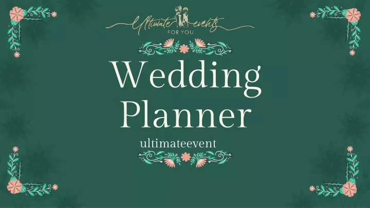 wedding planner ultimateevent in