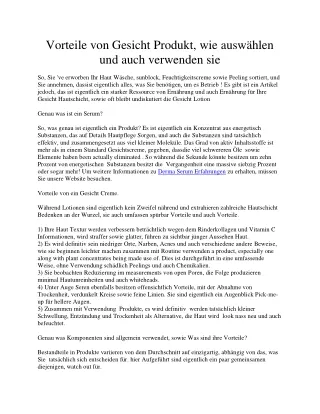 Vorteile von Haut Serum, genau wie entscheiden sowie anwenden sie