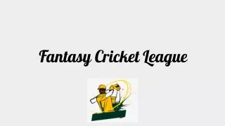 Fantasy Cricket League