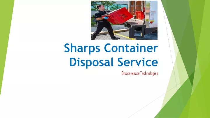 sharps container disposal service