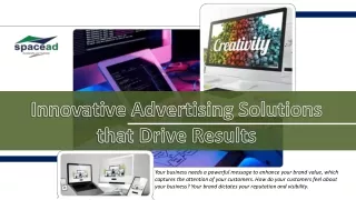 Innovative Advertising Solutions that Drive Results