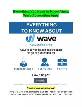 Everything You Need to Know About Wave Accounting Apps
