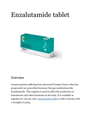 enzalutamide tablet