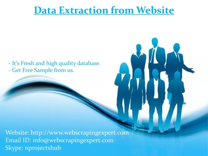 data extraction from website