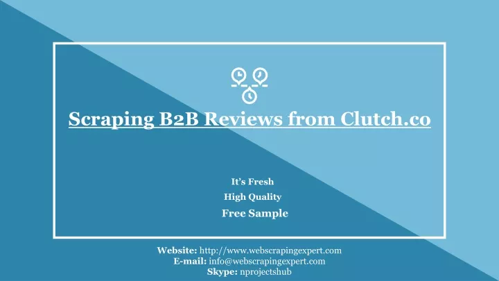 scraping b2b reviews from clutch co