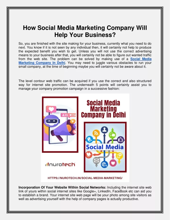 how social media marketing company will help your