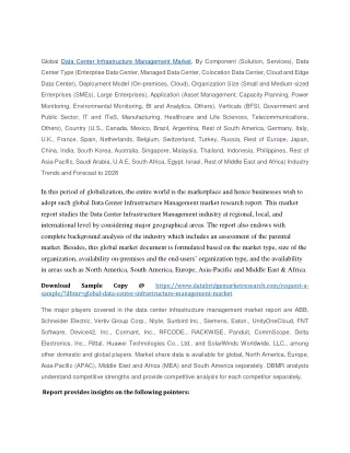global data center infrastructure management