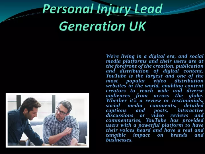 personal injury lead generation uk