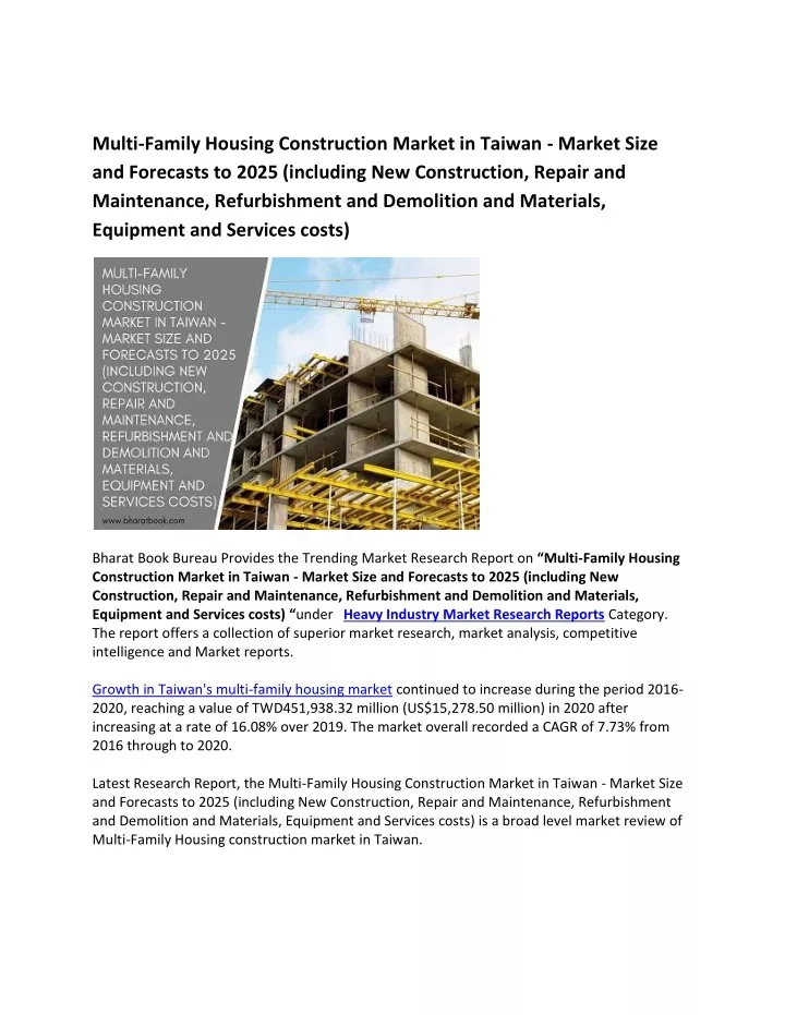 multi family housing construction market
