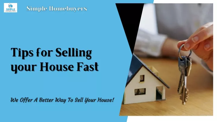 tips for selling tips for selling your house fast