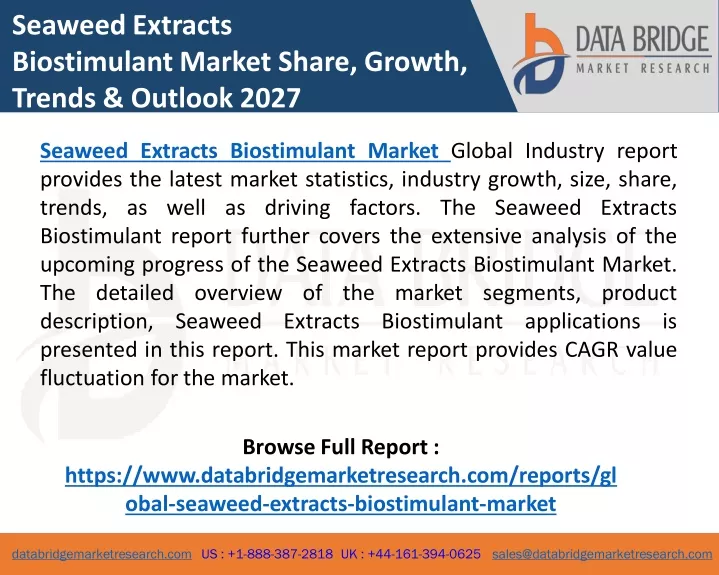 seaweed extracts biostimulant market share growth