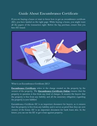 guide about encumbrance certificate