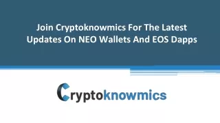 join cryptoknowmics for the latest updates