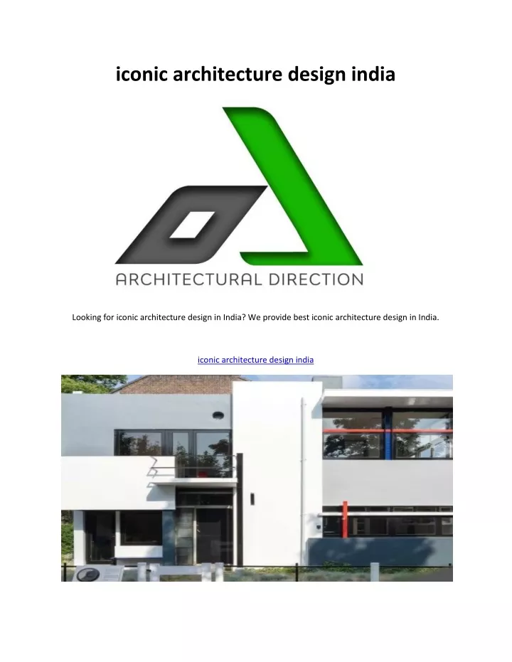 iconic architecture design india