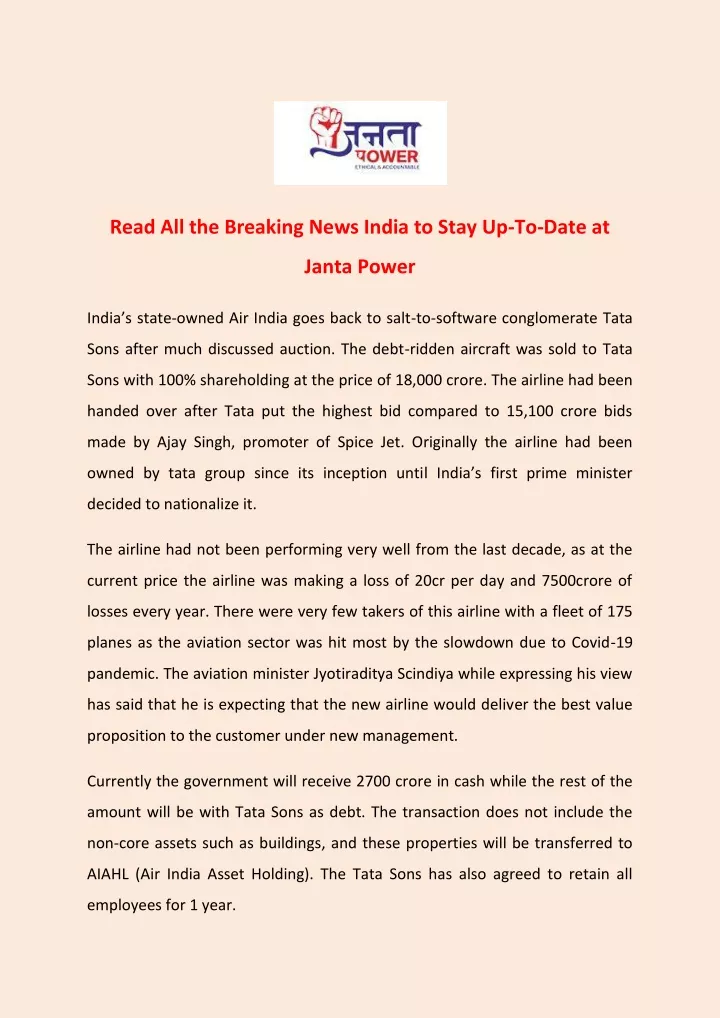 read all the breaking news india to stay