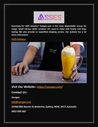 searching for sses delivery ssesgas