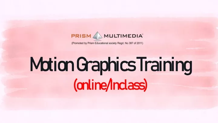 motion graphics training online inclass