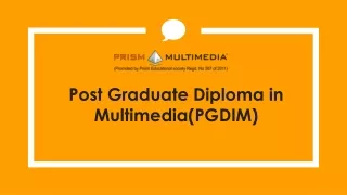 Post Graduate Diploma in Multimedia Training Hyderabad - Prism Multimedia