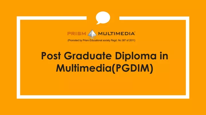 post graduate diploma in multimedia pgdim