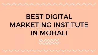 Best Digital Marketing Institute In Mohali | Digital Discovery Institute