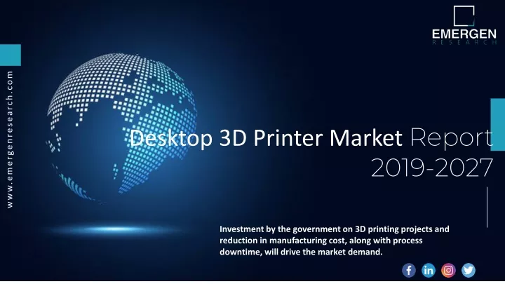 desktop 3d printer market report 2019 2027