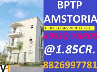 BPTP Amstoria is the residential property in Gurugram offering 4 bhk VR