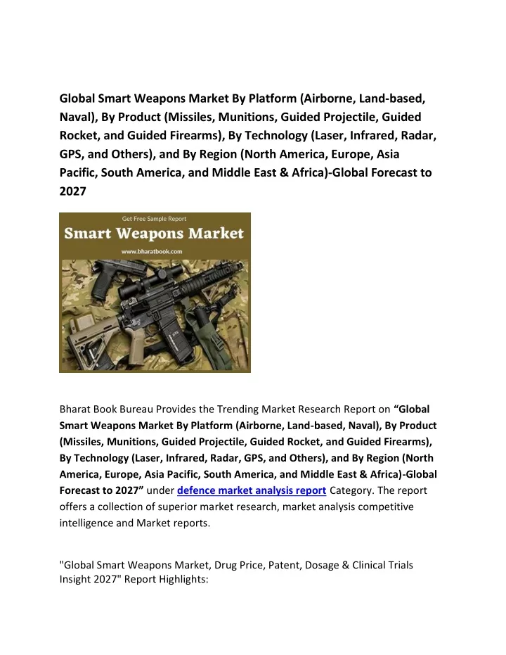 global smart weapons market by platform airborne