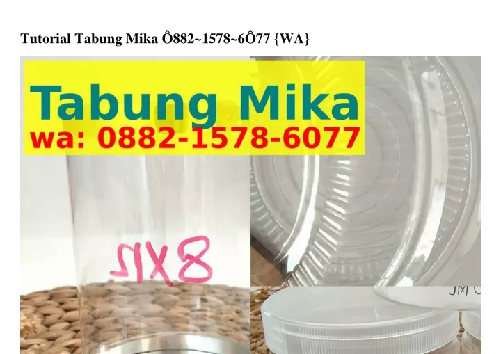 tutorial tabung mika 882 1578 6 77 wa