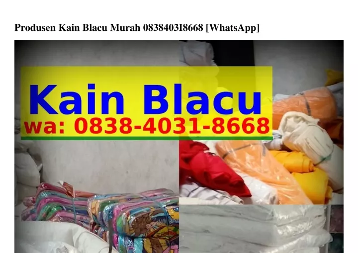 produsen kain blacu murah 0838403i8668 whatsapp