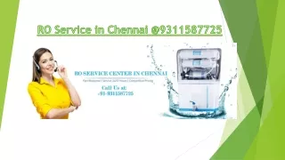 RO Service in Chennai @9311587725