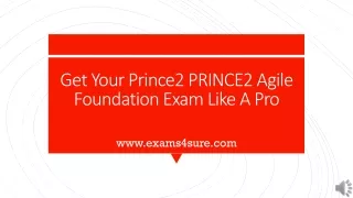 get your prince2 prince2 agile foundation exam like a pro