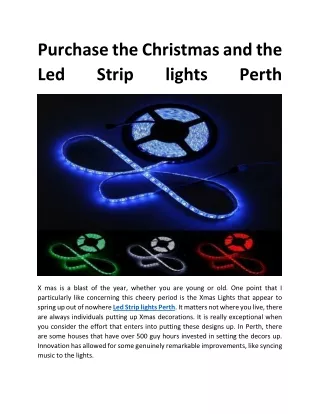Led Strip lights Perth