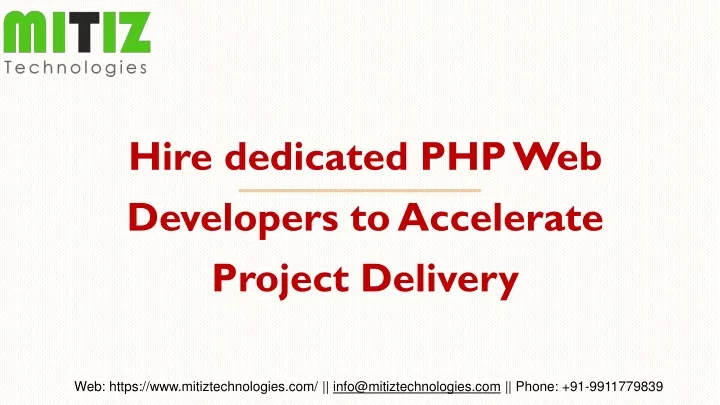 hire dedicated php web developers to accelerate