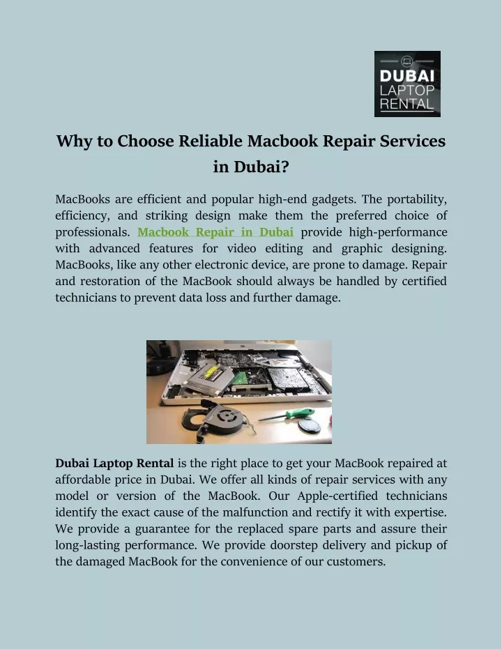 why to choose reliable macbook repair services