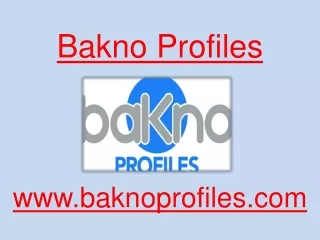 Bakno Profiles- Ultimate Creators Of Flawless Profile Picture
