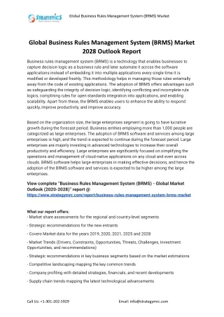 global business rules management system brms